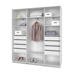 МАРТИН Шкаф-купе с зеркалами Анкор светлый (2200*450) М423 в Полевском - polevskoy.mebel24.online | фото 4