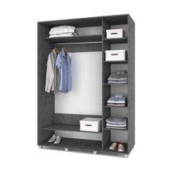 РОЛАНД Шкаф-купе Камень темный (600*1800) Р681 в Полевском - polevskoy.mebel24.online | фото 2