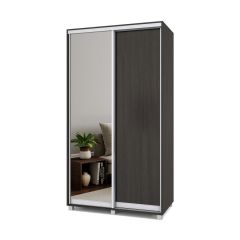 РОЛАНД Шкаф-купе с зеркалом Венге (450*1200) Р422 в Полевском - polevskoy.mebel24.online | фото