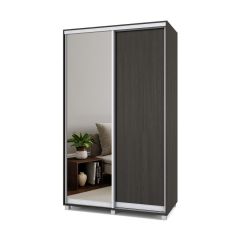 РОЛАНД Шкаф-купе с зеркалом Венге (450*1300) Р432 в Полевском - polevskoy.mebel24.online | фото 2