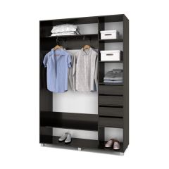 РОЛАНД Шкаф-купе с зеркалом Венге (450*1300) Р432 в Полевском - polevskoy.mebel24.online | фото 5