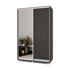 РОЛАНД Шкаф-купе с зеркалом Венге (450*1400) Р442 в Полевском - polevskoy.mebel24.online | фото 2