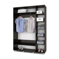 РОЛАНД Шкаф-купе с зеркалом Венге (450*1600) Р462 в Полевском - polevskoy.mebel24.online | фото 3