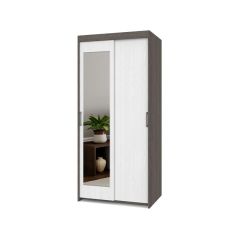 ТОМАС Шкаф-купе с зеркалом Анкор темный/светлый Т22 в Полевском - polevskoy.mebel24.online | фото
