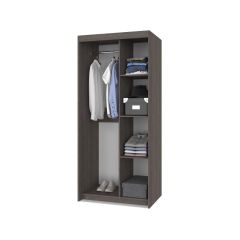 ТОМАС Шкаф-купе с зеркалом Анкор темный/светлый Т22 в Полевском - polevskoy.mebel24.online | фото 2