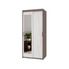 ТОМАС Шкаф-купе с зеркалом Шимо темный/светлый Т22 в Полевском - polevskoy.mebel24.online | фото