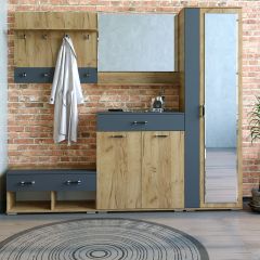 Шкаф ун-й с зеркалом НКМ Бостон Секция 5 в Полевском - polevskoy.mebel24.online | фото 2