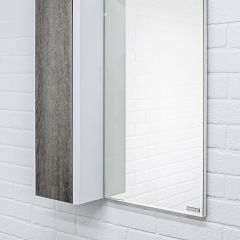Шкаф-зеркало Uno 60 Дуб серый левый/правый Домино (DU1503HZ) в Полевском - polevskoy.mebel24.online | фото 8