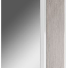 Шкаф-зеркало Uno 60 Дуб серый левый/правый Домино (DU1503HZ) в Полевском - polevskoy.mebel24.online | фото 1