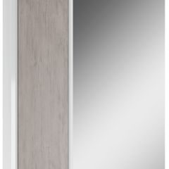 Шкаф-зеркало Uno 60 Дуб серый левый/правый Домино (DU1503HZ) в Полевском - polevskoy.mebel24.online | фото 2