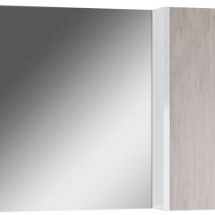 Шкаф-зеркало Uno 80 Дуб серый левый/правый Домино (DU1504HZ) в Полевском - polevskoy.mebel24.online | фото