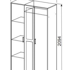 Спальный гарнитур МСП-1 (Ясень Анкор светлый) 1400 в Полевском - polevskoy.mebel24.online | фото 9