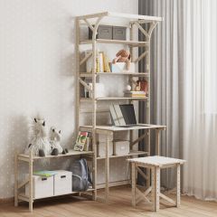 Стеллаж+стол со стойкой Конструктор Арт.СRСт2-1 в Полевском - polevskoy.mebel24.online | фото 4