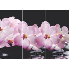 Стол Бостон-3 (Розовая Орхидея) 1100/1420*700, опора Брифинг в Полевском - polevskoy.mebel24.online | фото 2