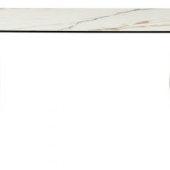 Стол BRONTE 220 KL-188 Контрастный мрамор матовый, итальянская керамика/ Шампань, ®DISAUR в Полевском - polevskoy.mebel24.online | фото 2