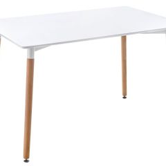 Стол деревянный Table 110х70х73 white / wood в Полевском - polevskoy.mebel24.online | фото