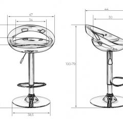 Стул барный DOBRIN DISCO LM-1010 (белый) в Полевском - polevskoy.mebel24.online | фото 2