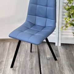 Стул CHILLI-Q SQUARE Oracul 795 Синий, экокожа PU / черный каркас, М-City в Полевском - polevskoy.mebel24.online | фото 4