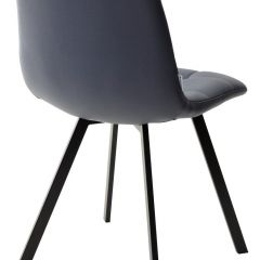 Стул CHILLI SQUARE HK017-09 серо-черничный, PU/ черный каркас М-City в Полевском - polevskoy.mebel24.online | фото 3