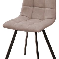 Стул CHILLI SQUARE RU-09 серо-бежевый винтаж, PU / черный каркас М-City в Полевском - polevskoy.mebel24.online | фото