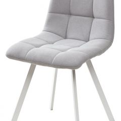 Стул CHILLI SQUARE UF860-02B серо-голубой, ткань/ белый каркас М-City в Полевском - polevskoy.mebel24.online | фото