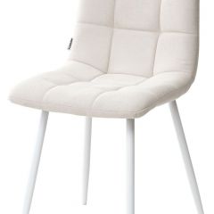 Стул CHILLI UF860-01B бежевый, ткань/белый каркас М-City в Полевском - polevskoy.mebel24.online | фото