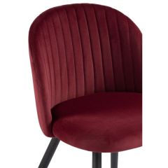 Стул на металлокаркасе Gabi 1 wine red / black в Полевском - polevskoy.mebel24.online | фото 4