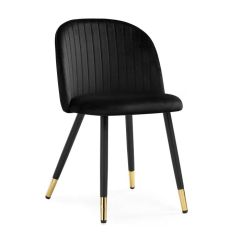 Стул на металлокаркасе Gabi black / black / gold в Полевском - polevskoy.mebel24.online | фото