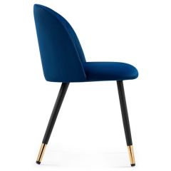 Стул на металлокаркасе Gabi dark blue / black / gold в Полевском - polevskoy.mebel24.online | фото 3