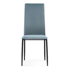 Стул на металлокаркасе Tod light blue / black в Полевском - polevskoy.mebel24.online | фото