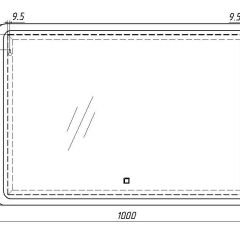 Зеркало Dream 100 alum с подсветкой Sansa (SD1024Z) в Полевском - polevskoy.mebel24.online | фото 7