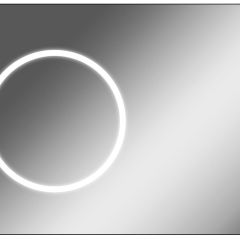 Зеркало Eclipse 100 black с подсветкой Sansa (SE1032Z) в Полевском - polevskoy.mebel24.online | фото 1