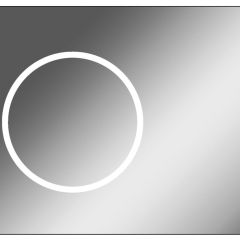 Зеркало Eclipse 90 black с подсветкой Sansa (SE1031Z) в Полевском - polevskoy.mebel24.online | фото 1