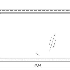 Зеркало Galaxy 120 alum с подсветкой Sansa (SG1010Z) в Полевском - polevskoy.mebel24.online | фото 7