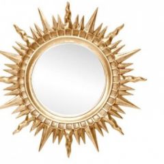 Зеркало круглое золото (1810(1) в Полевском - polevskoy.mebel24.online | фото 1