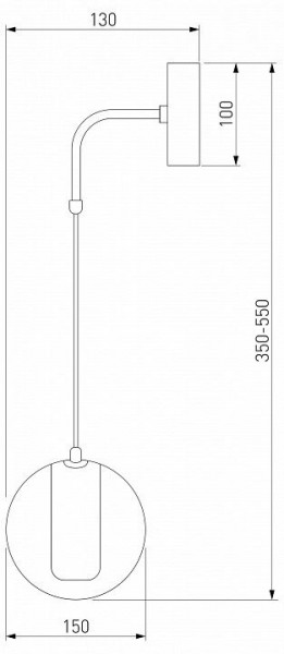 Бра Eurosvet Cobble 50258 LED дымчатый в Полевском - polevskoy.mebel24.online | фото 2