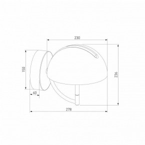 Бра Eurosvet Emisfero 50083/1 LED золото в Полевском - polevskoy.mebel24.online | фото 3