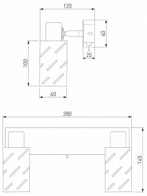 Бра Eurosvet Fente 20090/2 белый/хром в Полевском - polevskoy.mebel24.online | фото 5