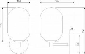 Бра Eurosvet Loona 60161 латунь в Полевском - polevskoy.mebel24.online | фото 4