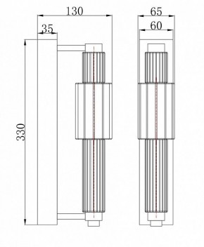 Бра Maytoni Verticale MOD308WL-L9GR3K в Полевском - polevskoy.mebel24.online | фото 3