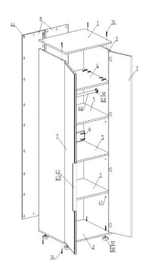 Детская "Лео" (модульная) в Полевском - polevskoy.mebel24.online | фото 9