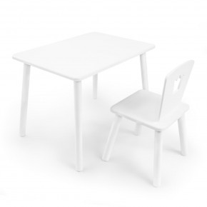 Детский комплект стол и стул «Корона» Rolti Baby (белый/белый, массив березы/мдф) в Полевском - polevskoy.mebel24.online | фото 1