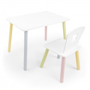Детский комплект стол и стул «Корона» Rolti Baby (белый/цветной, массив березы/мдф) в Полевском - polevskoy.mebel24.online | фото 1