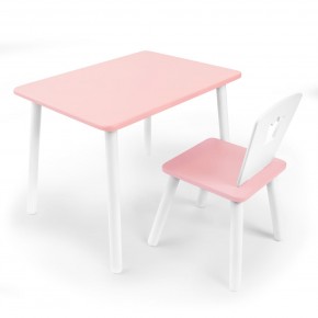 Детский комплект стол и стул «Корона» Rolti Baby (розовый/розовый, массив березы/мдф) в Полевском - polevskoy.mebel24.online | фото 1