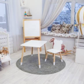 Детский комплект стол и стул «Мишка» Rolti Baby (белый/береза, массив березы/мдф) в Полевском - polevskoy.mebel24.online | фото 3