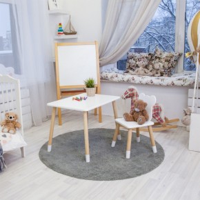 Детский комплект стол и стул «Мишка» Rolti Baby (белый/береза, массив березы/мдф) в Полевском - polevskoy.mebel24.online | фото 6