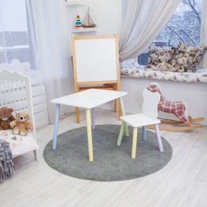 Детский комплект стол и стул «Мишка» Rolti Baby (белый/цветной, массив березы/мдф) в Полевском - polevskoy.mebel24.online | фото 2