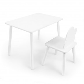 Детский комплект стол и стул «Облачко» Rolti Baby (белый/белый, массив березы/мдф) в Полевском - polevskoy.mebel24.online | фото