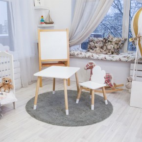 Детский комплект стол и стул «Облачко» Rolti Baby (белый/береза, массив березы/мдф) в Полевском - polevskoy.mebel24.online | фото 4
