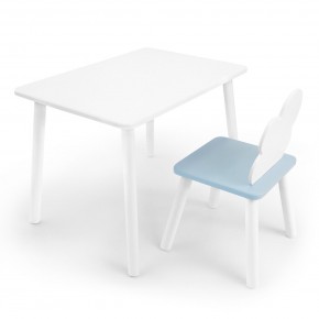 Детский комплект стол и стул «Облачко» Rolti Baby (белый/голубой, массив березы/мдф) в Полевском - polevskoy.mebel24.online | фото 1